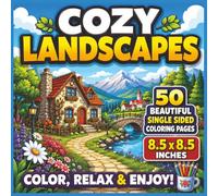 Cozy Landscapes Coloring Book: A Relaxing Journey Through Charming Countryside Scenes, Peaceful Nature Views, Cozy Cottages, Scenic Mountains, ... Relief, Creativity, and Hours of Coloring.