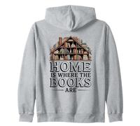 Cozy Library Home is Where The Books are Citation Sweat à Capuche