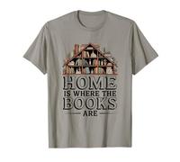 Cozy Library Home is Where The Books are Citation T-Shirt