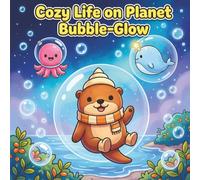 Cozy Life on Planet Bubble-Glow: Cute Kawaii Water Animals, Shell Cottages, and Floating Bubble-Gardens Coloring Book for Kids and Adults