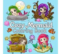 Cozy Mermaid Coloring Book: Relaxing and Whimsical Mermaid Scenes with Seashells, Cozy Corners, and Ocean Magic to Spark C