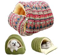 Cozy Monster Cat Bed, 2026 New Pet Cave for Indoor Cats Blanket, Winter Warm Cat House, Removable and Washable Dual-Purpose Cat and Small Dog Nests(Suit Color,S:45 * 30 * 19cm)