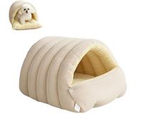 Cozy Monster Cat Bed, Niopets Cat Bed, Cats Cave Tent with Removable Cushion, Warm Nest Sleeping Beds Puppy House for Cats Small Dogs (White,M)