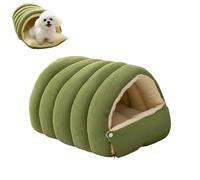 Cozy Monster Cat Bed, Niopets Cat Bed, Cats Cave Tent with Removable Cushion, Warm Nest Sleeping Beds Puppy House for Cats Small Dogs (Green,M)