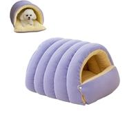 Cozy Monster Cat Bed, Niopets Cat Bed, Cats Cave Tent with Removable Cushion, Warm Nest Sleeping Beds Puppy House for Cats Small Dogs (Purple,M)