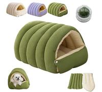Cozy Monster Cat Bed, Removable and Washable Dual-Purpose Cat and Small Dog Nests, Soft and Warm Cats House Tent Bed, for Cats, Kittens & Small Dogs (Green,M)