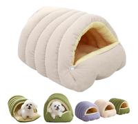 Cozy Monster Cat Bed,Semi Enclosed Pet Nest with Removable Cushion,Soft and Warm Cats House Tent Bed,Anti Slip Washable Plush Nest Beds for Dogs
