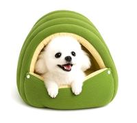 Cozy Monster Katzenbett, Gemütliches Monster-Katzenbett Für Indoor-Katzen, Weiches Und Warmes Katzenhaus-Zeltbett, Abnehmbar Und Waschbar, Für Katzen Und Kleine Hunde (Grün, l 57 * 37 * 28cm)