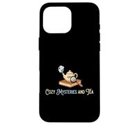 Cozy Mystères and Tea Littérature Fiction Amateur de Livres Coque pour iPhone 16 Pro Max