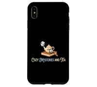 Cozy Mystères and Tea Littérature Fiction Amateur de Livres Coque pour iPhone XS Max