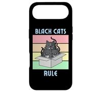 Cozy Mystery Black Cats Rule Cute Smoking Chat dans Une boîte Coque pour iPhone Air
