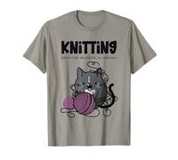Cozy Mystery Cat Tricote Parce Que Le Meurtre est Une Erreur T-Shirt