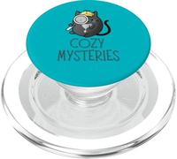 Cozy Mystery, Mignon Chat, détective, Meurtre, Amateur de Livres PopSockets PopGrip pour MagSafe