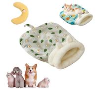 Cozy Nest for Pet,Cozy Pet Nestfor Catsand Dogs,Cat Sleeping Bagfor Indoor,Soft Plush Cats Sack Self Warming Kitten Bed Cave, 360°Wrap Comfortable Pet Sleeping Bag (Gray)