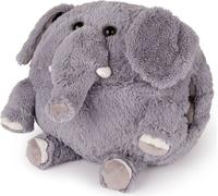 Cozy Noxxiez HW724 Elephant - Oreiller en peluche chaud 3 en 1