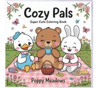 Cozy Pals: Cute & Comfy Coloring Book for Adults and Kids Featuring Adorable Duck, Bear, and Bunny Characters with Simple Designs for Relaxation