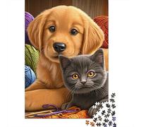 Cozy Pet Knitting Kit Puzzle 1000 Pièces Educa Jouet en Bois Divertissement Créatif De l'art De La Décoration Jeu Éducatif Challenge Toy Adultes Et Enfants À Partir De 14 Ans 38x26cm/1000pcs