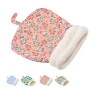 Cozy Pet Nest for Cats and Dogs, Cat Dog Sleeping Bag for Indoor, Cat Sleeping Bag for Indoor Cats Autumn Winter with Pillow, Self-Warming Pet Nest for Small Dogs (Pink)