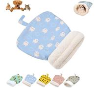 Cozy Pet Nest for Cats and Dogs, Soft Warm Cat Dog Sleeping Bag, House Warm Cave Sleeping Nest Bed for Small Cats Or Dogs (Blue,M)