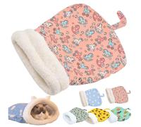 Cozy Pet Nest for Cats, Winter Sleeping Bag for Indoor Cats Dogs, Self Warming Cat Bed Cozy Pet Snuggle Sack (Pink,21.65x17.71in)