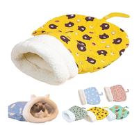 Cozy Pet Nest for Cats, Winter Sleeping Bag for Indoor Cats Dogs, Self Warming Cat Bed Cozy Pet Snuggle Sack (Yellow,13.78x17.71in)