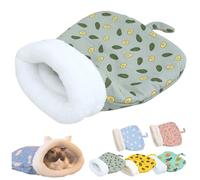 Cozy Pet Nest for Cats, Winter Sleeping Bag for Indoor Cats Dogs, Self Warming Cat Bed Cozy Pet Snuggle Sack (Dark Green,21.65x17.71in)
