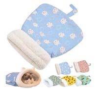 Cozy Pet Nest for Cats, Winter Sleeping Bag for Indoor Cats Dogs, Self Warming Cat Bed Cozy Pet Snuggle Sack (Blue,21.65x17.71in)