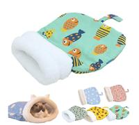 Cozy Pet Nest for Cats, Winter Sleeping Bag for Indoor Cats Dogs, Self Warming Cat Bed Cozy Pet Snuggle Sack (Green,21.65x17.71in)