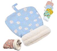 Cozy Pet Nid pour chats et chiens, sac de couchage mignon 2025 pour chats d'intérieur en peluche, panier de sommeil chaud pour l'automne et l'hiver (bleu, 55 x 45 cm/21,6 x 17,7)