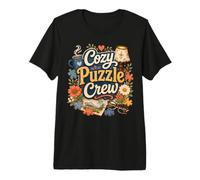 Cozy Puzzle Crew Activité Nocturne en Famille T-Shirt Haut de Gamme