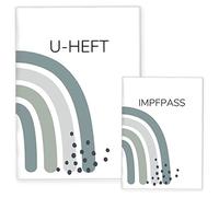 Cozy Racoon Lot de 3 housses de carnet de santé et de vaccination de votre enfant sans personnalisation - Housse de qualité supérieure pour carnet de santé et carnet de vaccination de votre enfant