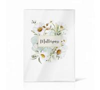 Cozy Racoon Lot de 3 housses pour carnet de maternité allemand - Étui de qualité supérieure pour votre carnet de maternité - Motif marguerites aquarelle (sans personnalisation)