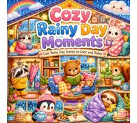 Cozy Rainy Day Moments: Cute Rainy Day Scenes to Color and Relax