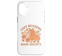Cozy Readers Book Society Pastel Fall Books & Pumpkin Coque pour iPhone 16 Plus