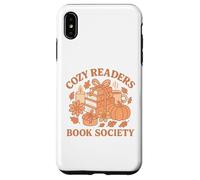 Cozy Readers Book Society Pastel Fall Books & Pumpkin Coque pour iPhone XS Max