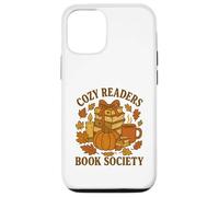 Cozy Readers Book Society Vintage Fall Books & Pumpkin Coque pour iPhone 12/12 Pro