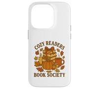 Cozy Readers Book Society Vintage Fall Books & Pumpkin Coque pour iPhone 14 Pro