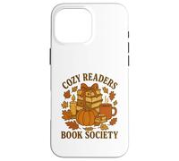 Cozy Readers Book Society Vintage Fall Books & Pumpkin Coque pour iPhone 16 Pro Max