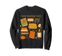 Cozy Reading Time Book Lover Hygge Art Sweatshirt