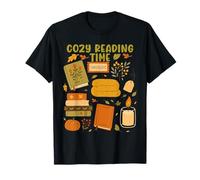 Cozy Reading Time Book Lover Hygge Art T-Shirt