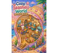 Cozy Seashell World Coloring Book: A Magical Tiny World in Shell |Fun and Easy Beach Adventures with Cute Seashell Homes and Ocean Friends|Cute Seashell Houses