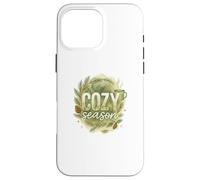 Cozy Season Watercolor Evergreen Wreath with Mug Coque pour iPhone 16 Pro Max