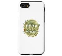 Cozy Season Watercolor Evergreen Wreath with Mug Coque pour iPhone SE (2020) / 7/8