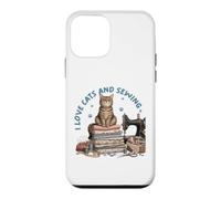 Cozy Sewing Cat Quilting Craft Lover Design Vintage Coque pour iPhone 12 Mini