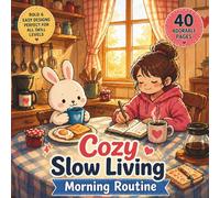 Cozy Slow Living: Morning Routine: 40 Adorable Coloring Pages with Cute Animals and Calm Human Activities, Warm Home Settings and Gentle Everyday ... and Creativity for Adults, Teens & Kids