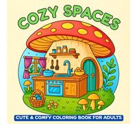 Cozy Spaces: Coloring Book for Adults and Teens, Super Cute and Amazing Designs of Cozy, Hygge Spaces for Relaxation and Stress Relief