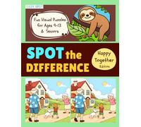 Cozy Spot - SPOT the DIFFERENCE Happy Together Edition: Large Print Visual Puzzle Activity Book for Seniors & Tweens | 4-Round Puzzles | Fun Brain Boosters
