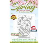 Cozy Spring Word Search Puzzles for Adults - Large Print Word Games Activity: 90+ Brain Games, Word Find, Crosswords & Travel Puzzles to Spark ... Skills - Perfect Gift for Puzzle Lovers