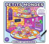 Cozy stickers (avec pince) - Petits mondes - Sandrine Fourrier - Hachette Heroes - broché - Livre-jeu