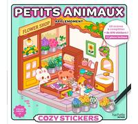 Cozy stickers corners - Petits animaux - Applemoment - Hachette Heroes - broché - Livre-jeu